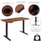 Flash Furniture Electric Adjustable Standing Desk, 48"Wx24"D, Mahogany NAN-TG-2046-R-GG - alternate 7